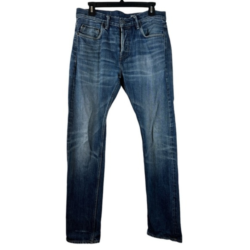 All Saints Denim Blue IGGY Slim Fit Jeans Size 32 EUC #VEG-0118